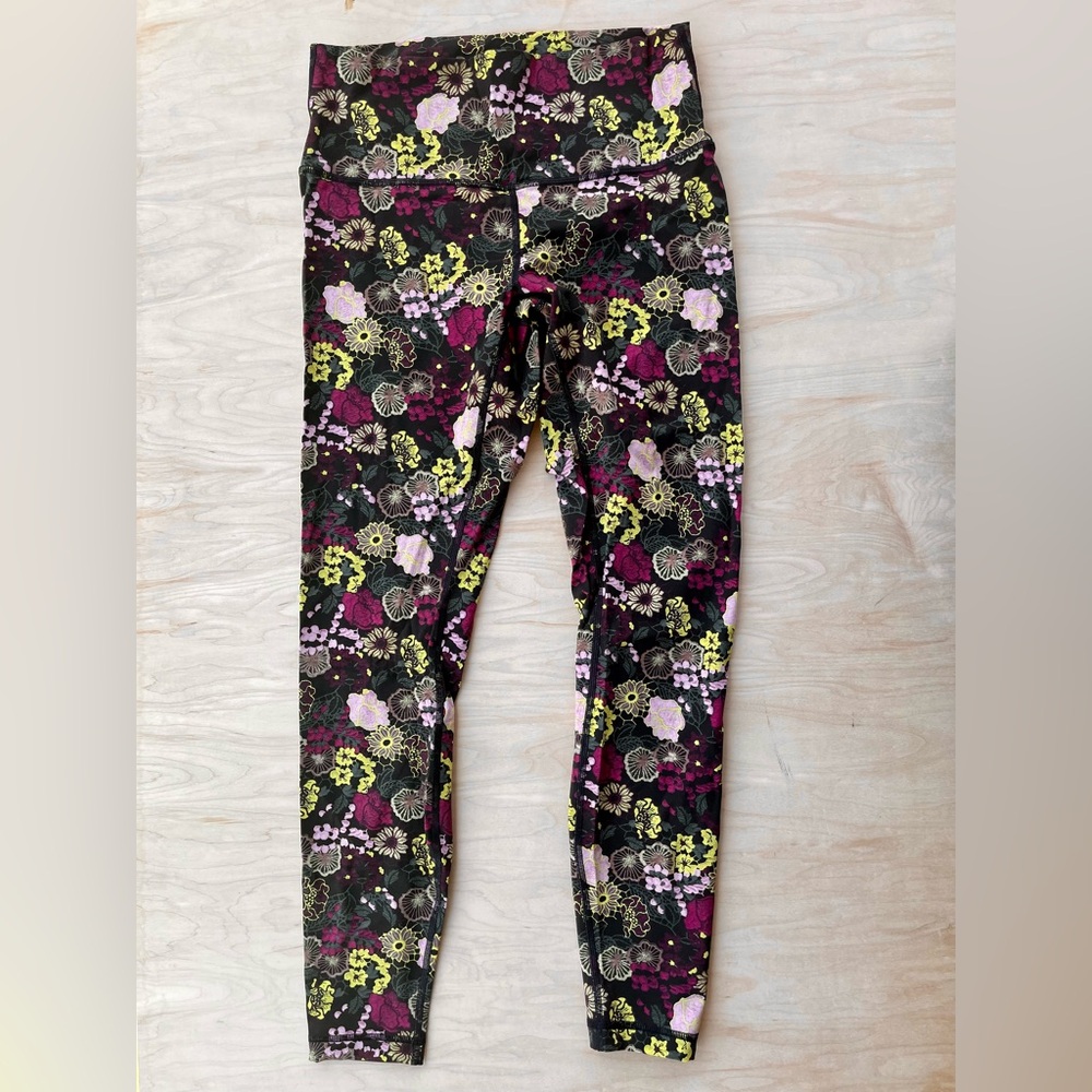 Lululemon Wunder Under Hi-Rise Tight 28" Fluorolace Multi Floral Print Size 8 - Picture 2 of 8